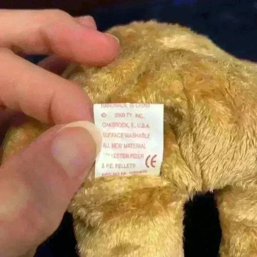 2000 Cashew Bear Ty Beanie Baby